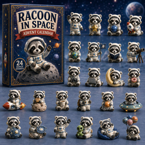 Raccoon In Space Advent Calendar 2026 - 24-Day Festive Countdown