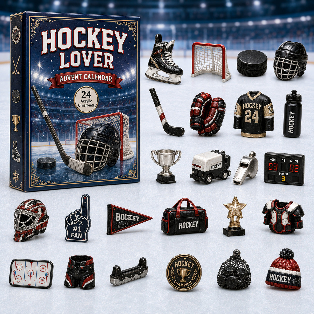 Hockey Lover Advent Calendar 2026 - 24-Day Festive Countdown