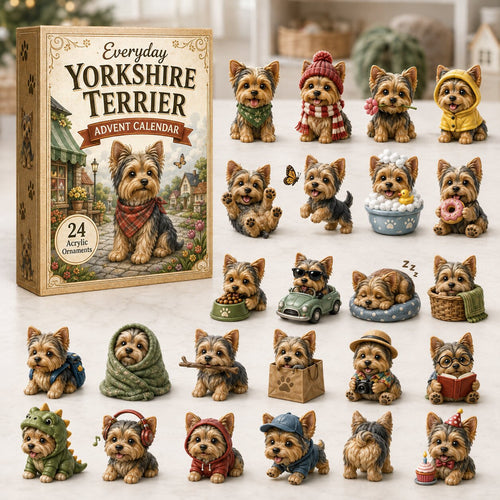 Everyday Yorkshire Terrier Advent Calendar 2026 - 24-Day Festive Countdown