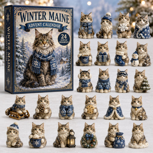 Winter Maine Advent Calendar 2026 - 24-Day Festive Countdown
