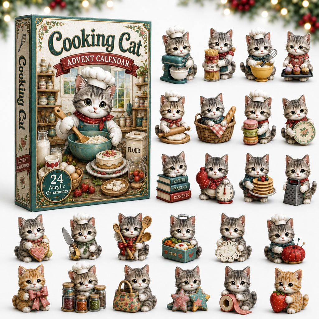 Cooking Cat Advent Calendar 2026 - 24-Day Festive Countdown