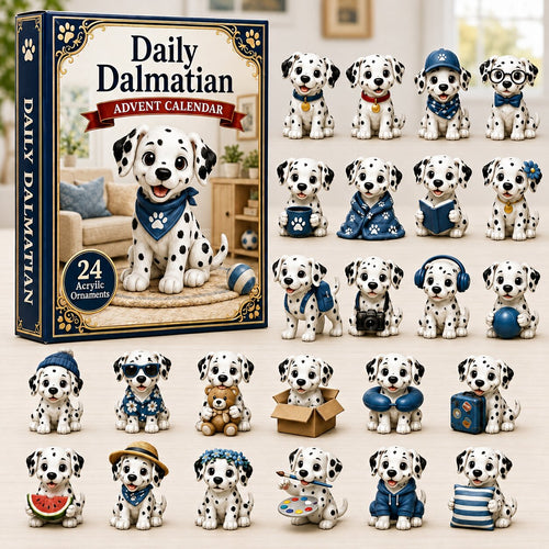 Daily Dalmatian Advent Calendar 2026 - 24-Day Festive Countdown