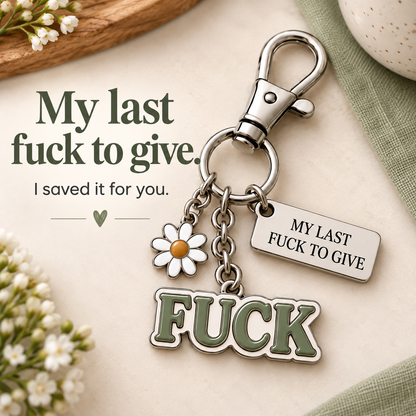 ☕ Coffee or Last Fuck? 😂 Coworker Keychains & Message Cards