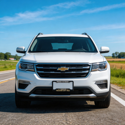 Veteran Metal License Plate Frame | Built for Those Who Served — And Those Who Never Forgot.