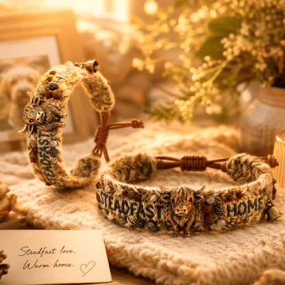 🌈🐂2026 limited edition handmade highland cow woven bracelet|🌹[Highland Bull Guardian Bracelet]