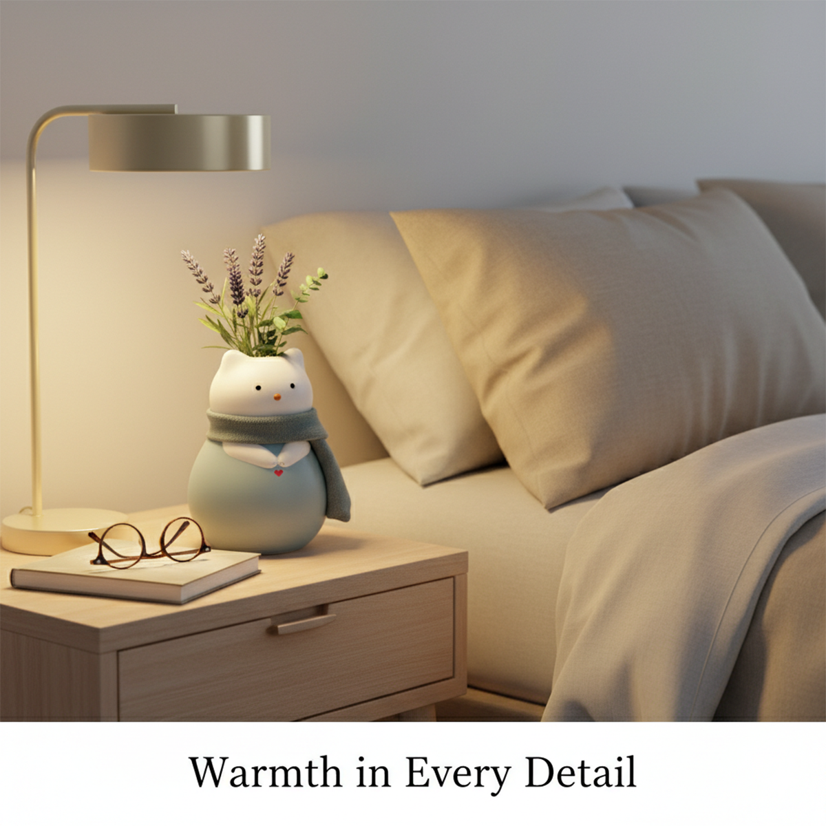 🔥Hot Sale 49%OFF - The "Cozy Kitty" Ceramic Vase – A Little Hug for Your Home 🐱💙