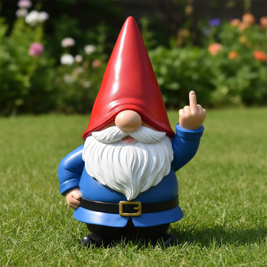 🔥Hot Sale 49% OFF -The Grumpy Guardian: Rude Middle Finger Gnome (Classic & Patriot Editions)