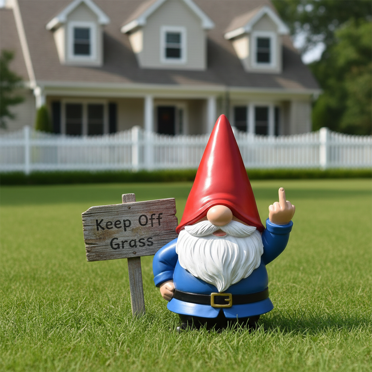 🔥Hot Sale 49% OFF -The Grumpy Guardian: Rude Middle Finger Gnome (Classic & Patriot Editions)