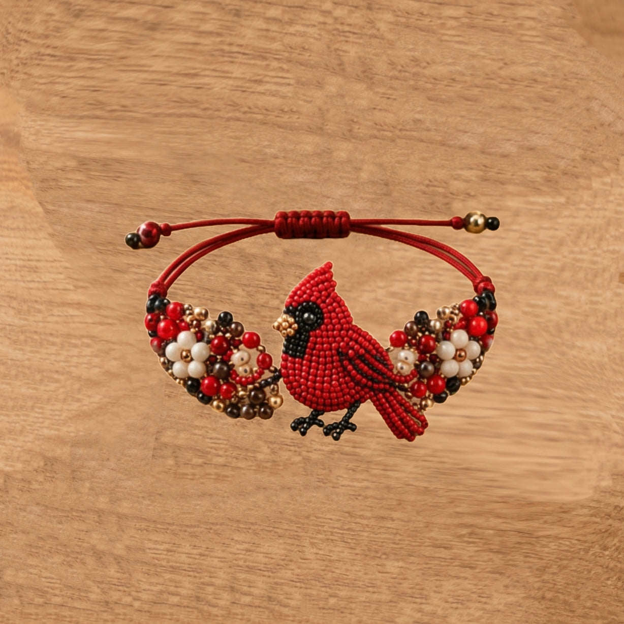 Artisan Handmade Spirit Animal Beaded Bracelet – Nature-Inspired Boho Macrame Jewelry for Women, Adjustable Fit