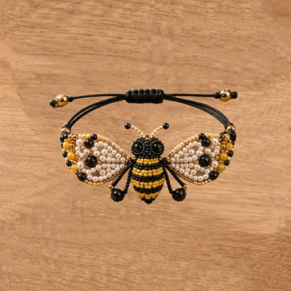 Artisan Handmade Spirit Animal Beaded Bracelet – Nature-Inspired Boho Macrame Jewelry for Women, Adjustable Fit