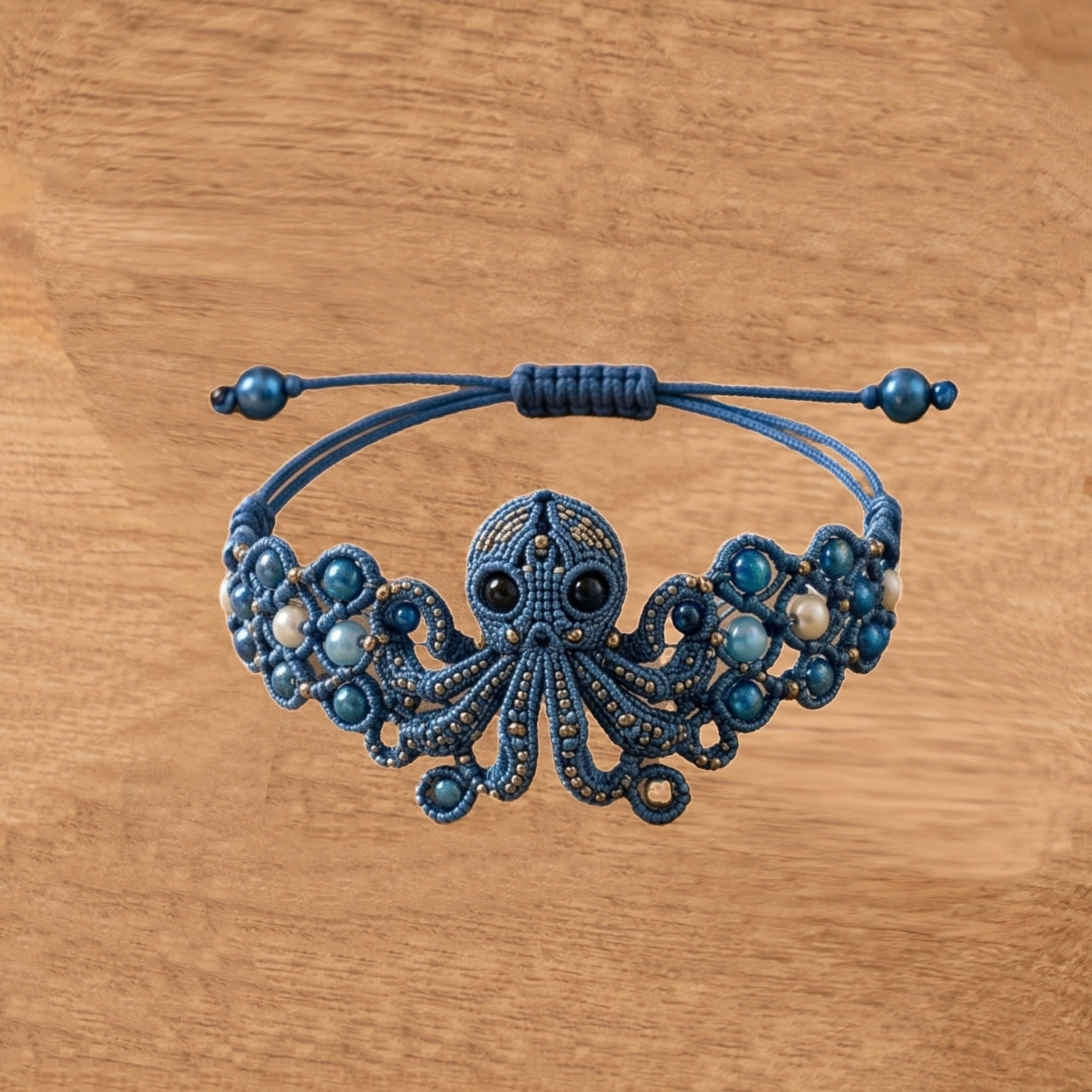 Artisan Handmade Spirit Animal Beaded Bracelet – Nature-Inspired Boho Macrame Jewelry for Women, Adjustable Fit