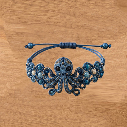 Artisan Handmade Spirit Animal Beaded Bracelet – Nature-Inspired Boho Macrame Jewelry for Women, Adjustable Fit