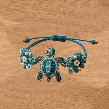 Artisan Handmade Spirit Animal Beaded Bracelet – Nature-Inspired Boho Macrame Jewelry for Women, Adjustable Fit
