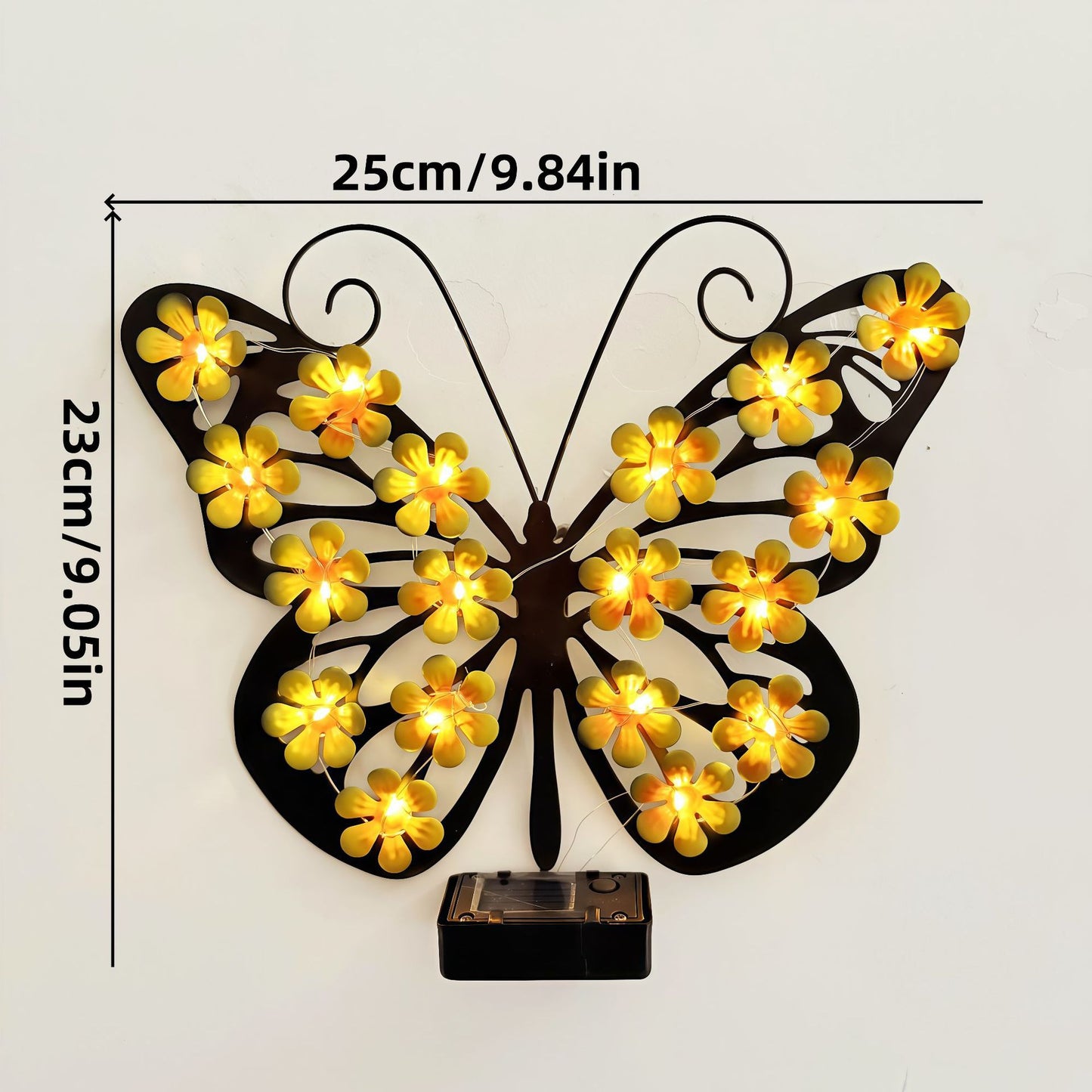 🦋Enchanting Solar-Powered Metal Butterfly Garden Light | Warm LED Outdoor Hanging Lantern