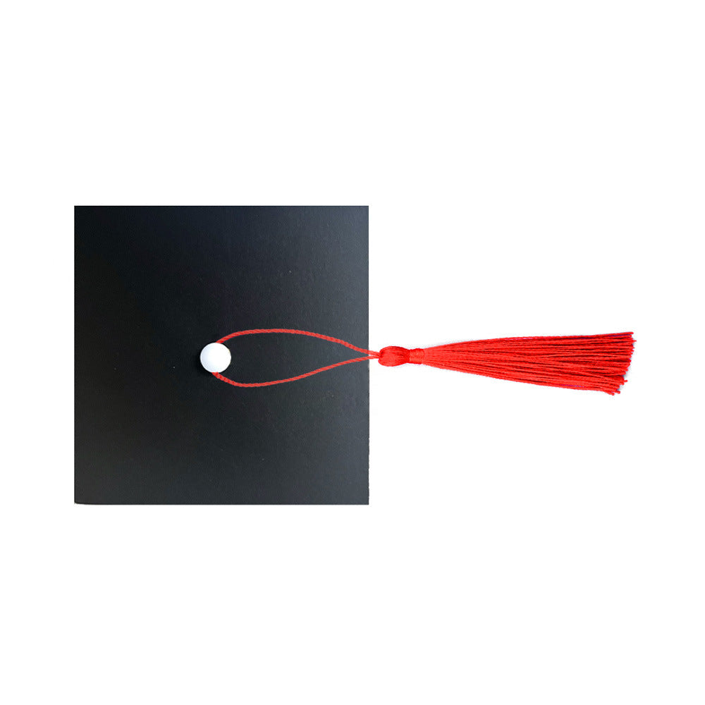 Graduation Cap Favor Toppers, Cardstock Mini Hats with Tassels, Class of 2026 Party Favors