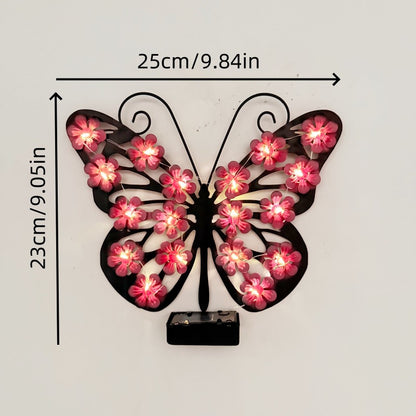 🦋Enchanting Solar-Powered Metal Butterfly Garden Light | Warm LED Outdoor Hanging Lantern