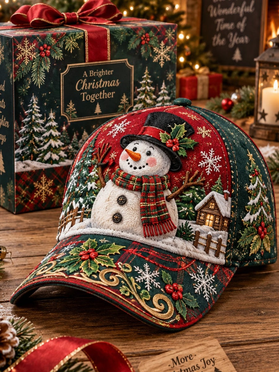 Christmas Art Vintage Casual Baseball Cap