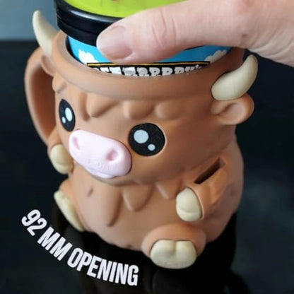 (🎁Last Day 60% OFF)🐮Ferdinand, the Highland Cow Ice Cream Pint Holder🍨🍦🍧