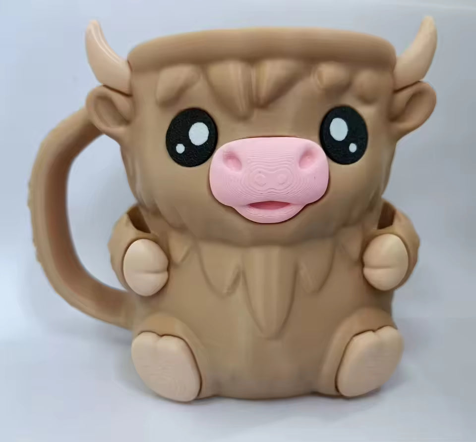 (🎁Last Day 60% OFF)🐮Ferdinand, the Highland Cow Ice Cream Pint Holder🍨🍦🍧
