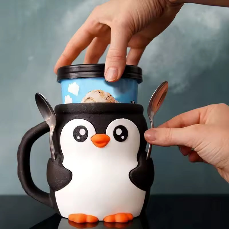 (🎁Last Day 60% OFF)🐮Ferdinand, the Highland Cow Ice Cream Pint Holder🍨🍦🍧
