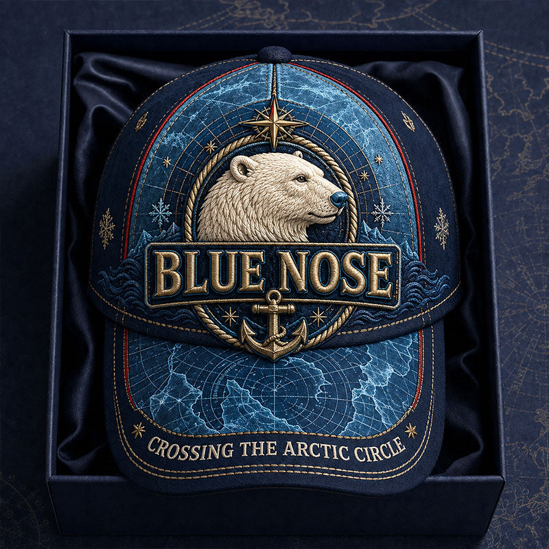 Vintage “Blue Nose” Arctic Circle Crossing Polar Bear 3D Commemorative Baseball Cap