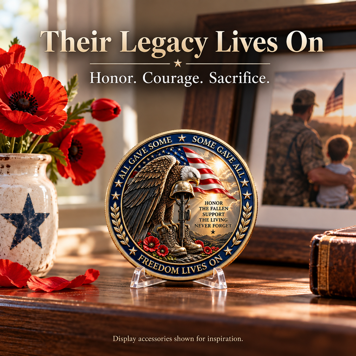 Freedom Isn’t Free – Thank You to Our Heroes Double-Sided Memorial Medallion