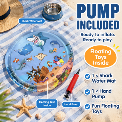🐾 Splash & Play™ Pet Water Sensory Mat Keep Your Pet Cool, Curious, and Happily Occupied All Summer Long! 🌊🐱🐶