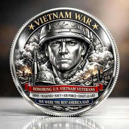 US Military Challenge Coin | Enamel Commemorative Veteran Gift & Collection