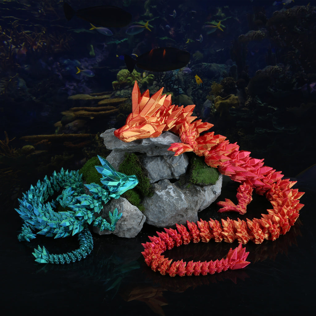 🔥Last Day Promotion-70% OFF 💥🐉3D-Printed Articulated Crystal Dragon