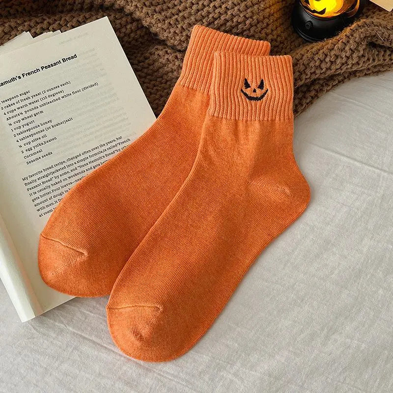 Halloween Embroidered Ankle Socks 🎃