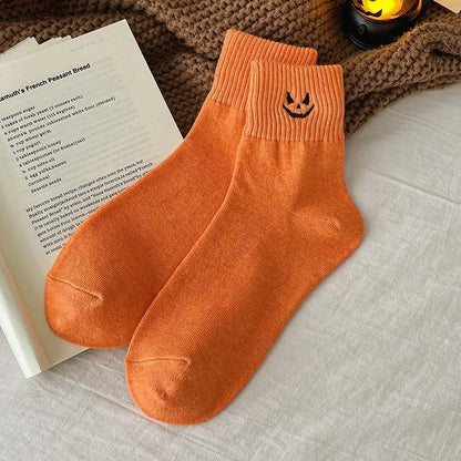 Halloween Embroidered Ankle Socks 🎃