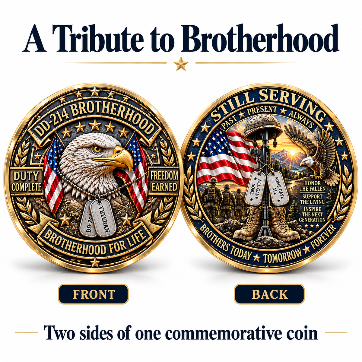 DD-214 Brotherhood Veteran Commemorative Medal