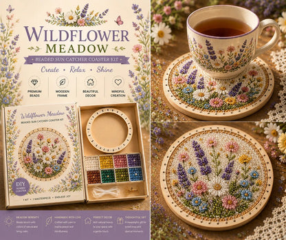 🌸 Beaded Sun Catcher Coaster Kit Collection