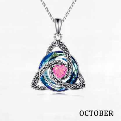 ♾️💖Birthstone Celtic Knot Necklace with cards