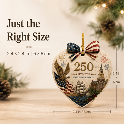 🎄250th Anniversary of America × Christmas Ornament