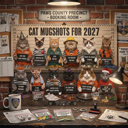 🔥Last Day 50% OFF - 😂Cat Criminal of the Day 2027