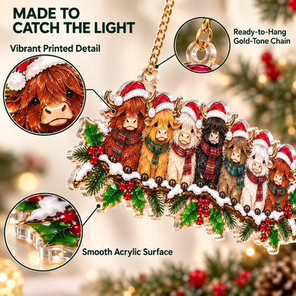 ✨ Whimsical Winter Suncatchers(11 types) | Shatterproof "Stained-Glass" Acrylic Window Hangings 🎄