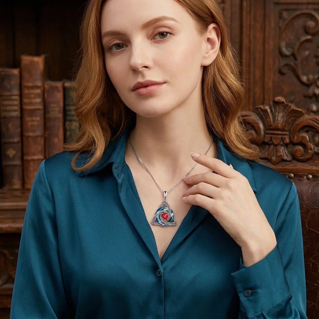 ♾️💖Birthstone Celtic Knot Necklace with cards