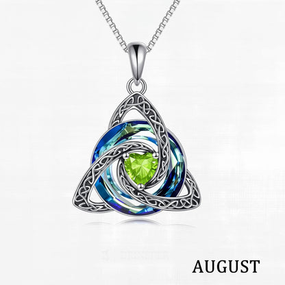 ♾️💖Birthstone Celtic Knot Necklace with cards