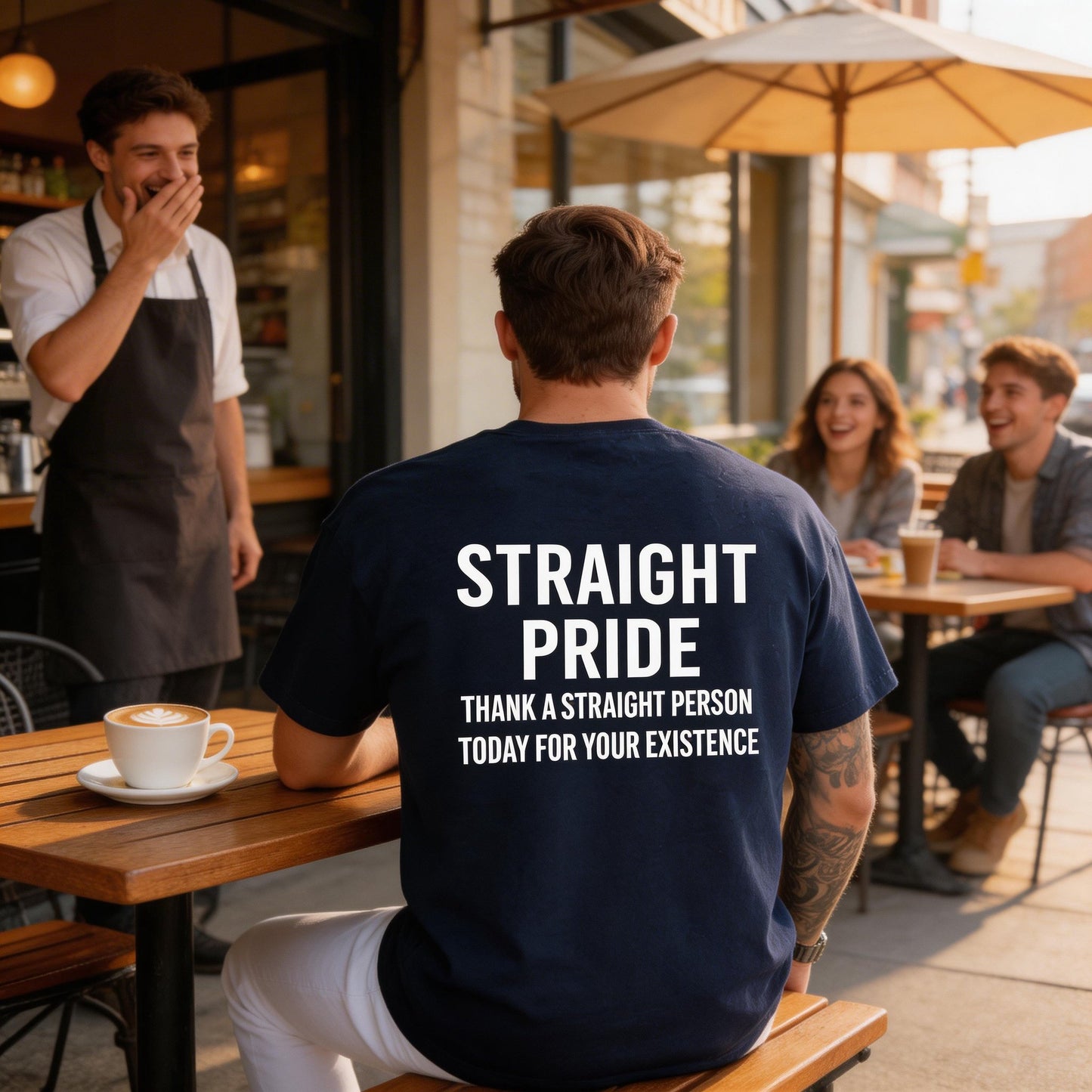 🏆Last Day Promo: 67% OFF 👕😄 Straight Pride Graphic Tee – Funny Unisex Cotton T-Shirt