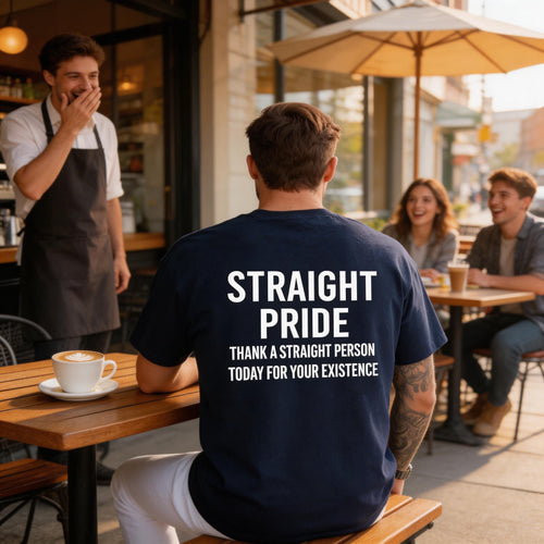 🏆Last Day Promo: 67% OFF 👕😄 Straight Pride Graphic Tee – Funny Unisex Cotton T-Shirt