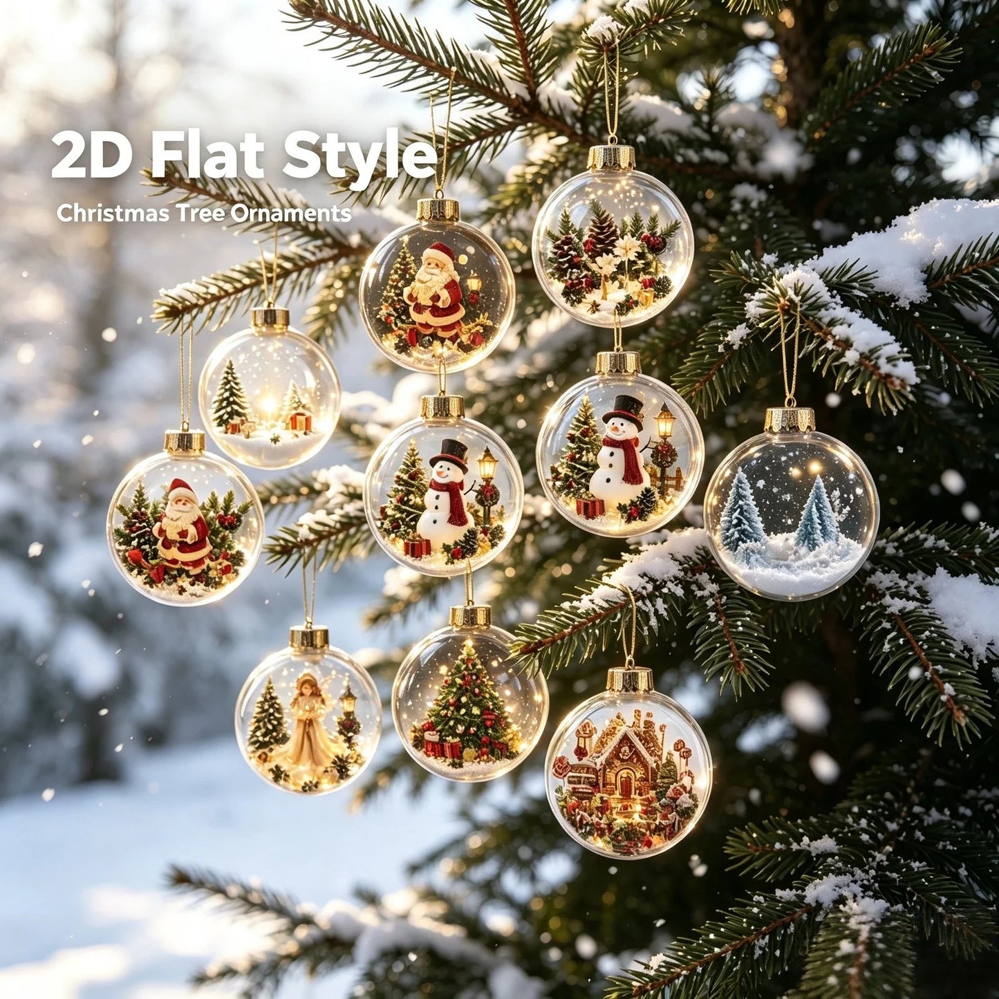 🎄 24-Day Christmas Mystery Ornament Advent Calendar