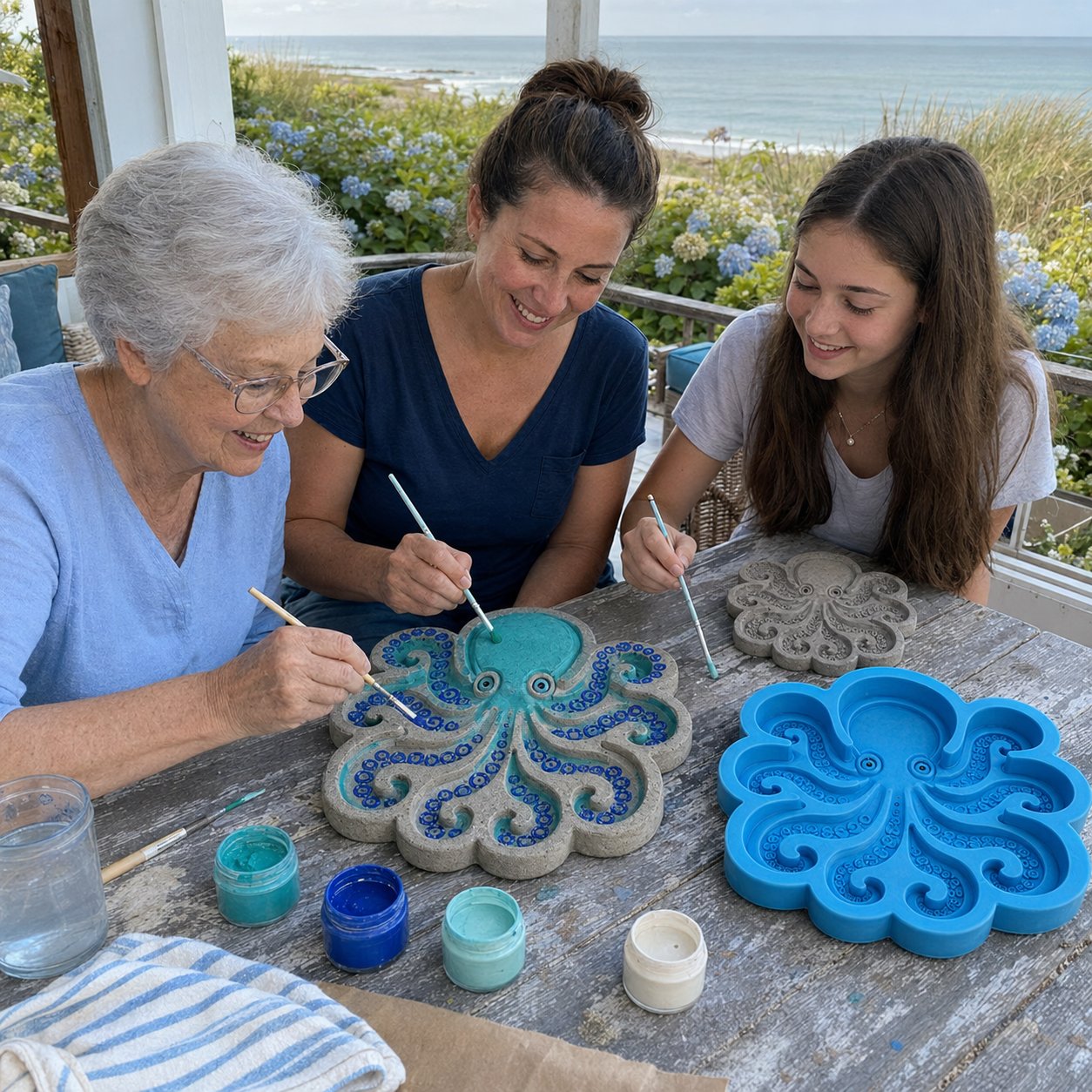 💥 LAST DAY 50% OFF - 🌊 Reusable Ocean Theme Garden Art Mold – Make Your Garden Truly One of a Kind
