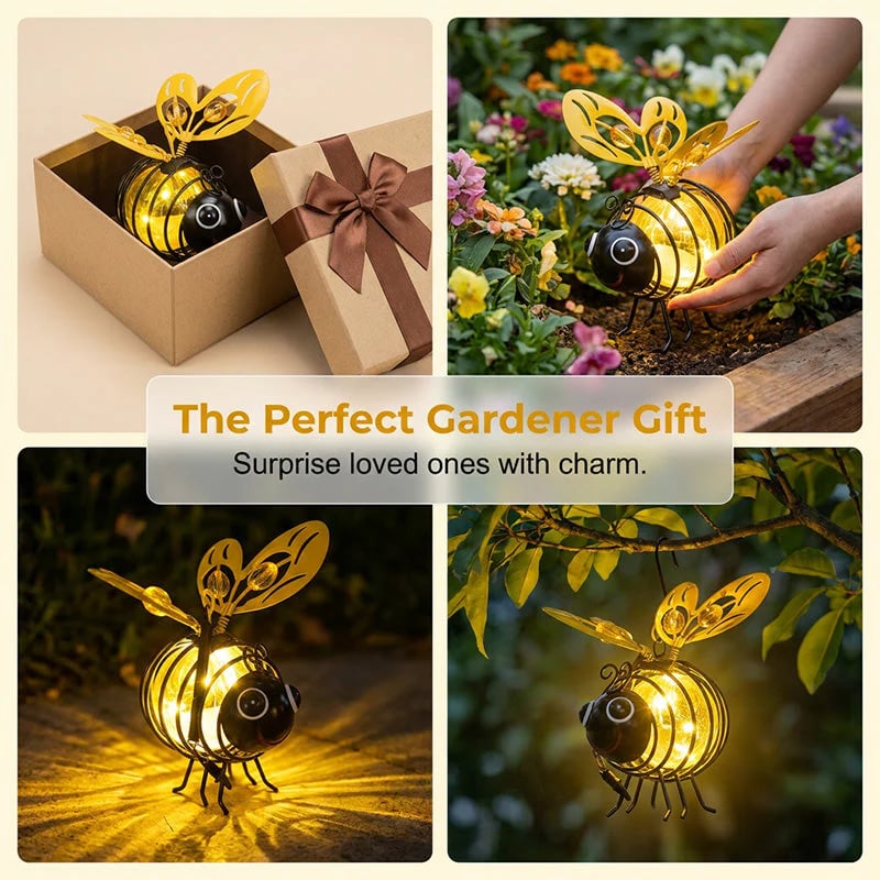 🌙🍃🪴 LIMITED-TIME 49% OFF! Hanging Solar Bee Light – Warm Amber Glow, Flicker-Free, Perfect for Garden Parties, Camping, or Kids’ Rooms – Spread Joy Day and Night 🌞🌜