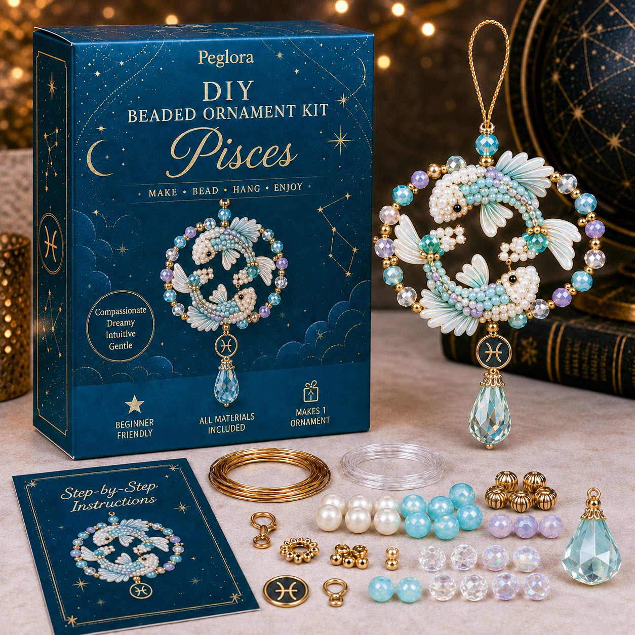 ✨ Zodiac Blessing Beaded Ornament DIY Kit