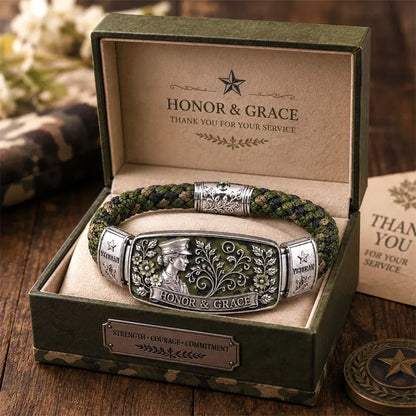 Honor & Grace Women Veteran Bracelet