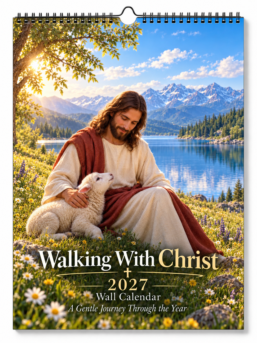 ✝️ 2027 Seasons of Faith Wall Calendar | 12 Months of Christian-Inspired Artwork, Peaceful Countryside Scenes & Shepherd Imagery for Home, Prayer Spaces & Meaningful Gifts 🌿