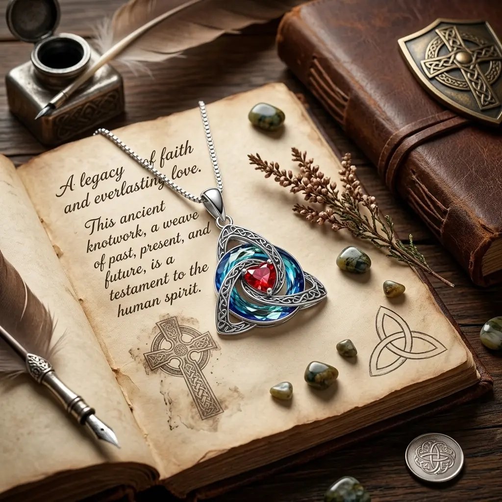 ♾️💖Birthstone Celtic Knot Necklace with cards