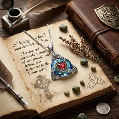 ♾️💖Birthstone Celtic Knot Necklace with cards