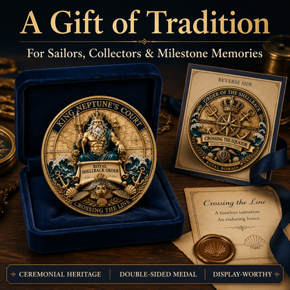King Neptune’s Court – Crossing the Equator Commemorative Metal Medal